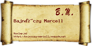 Bajnóczy Marcell névjegykártya