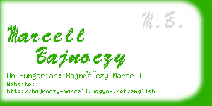 marcell bajnoczy business card